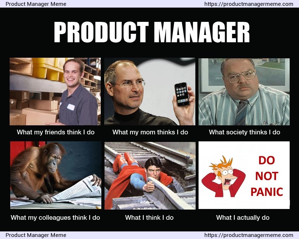 Classic perception of a product manager - Product Manager Memes