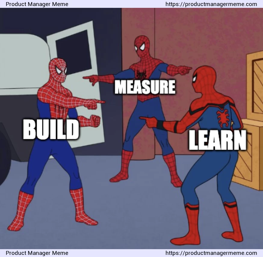 Lean Startup: Build, Measure, Learn - Product Manager Memes