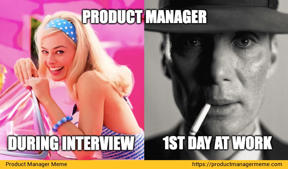Product Manager during the interview vs the first day at work - Product Manager Memes