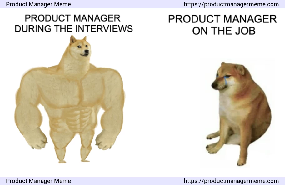 Product Manager during the interviews vs on the job - Product Manager Memes
