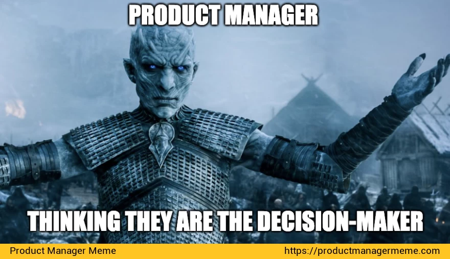 Product Manager thinking they are the decision-maker - Product Manager Memes