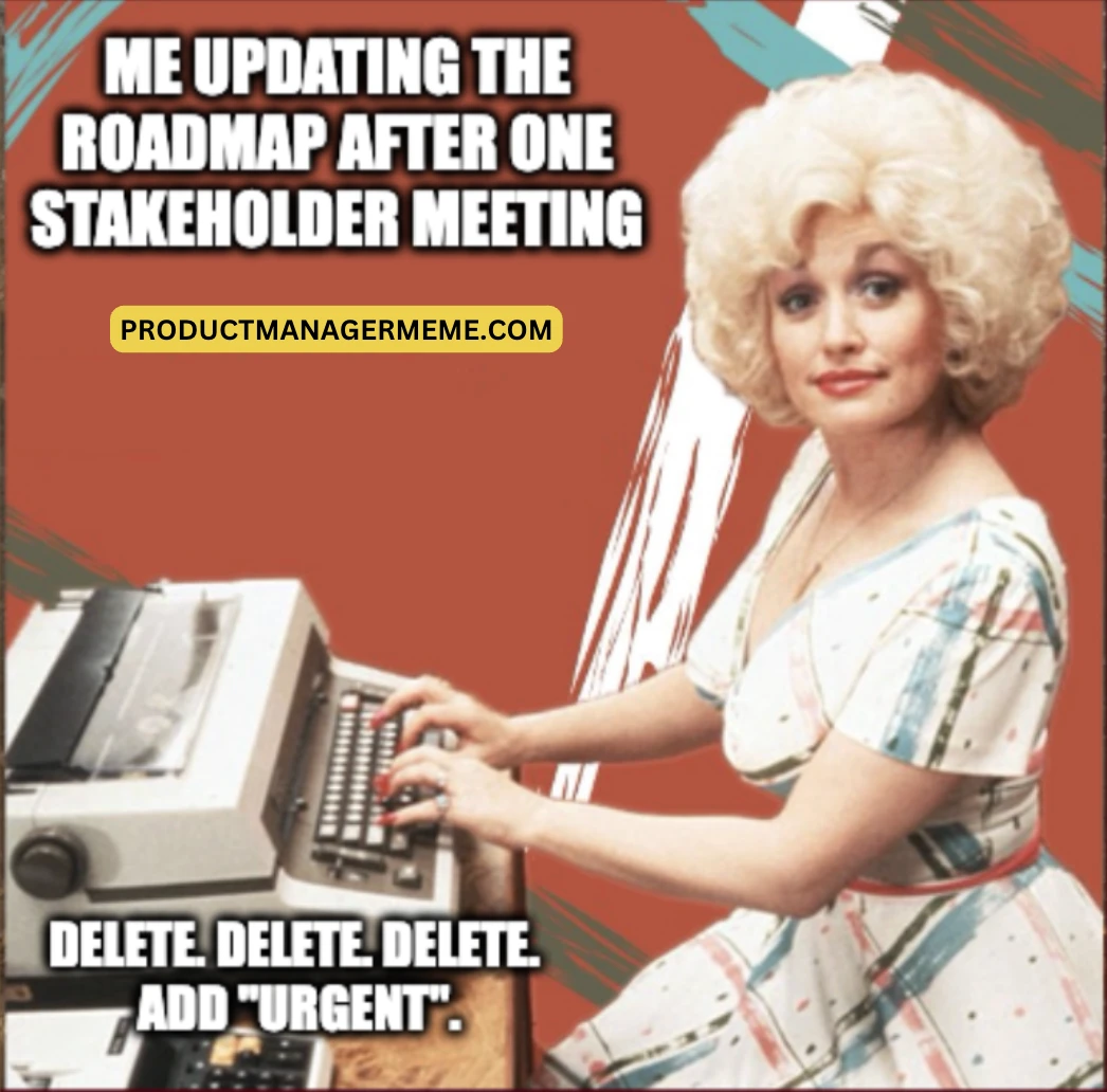 Product Manager Updating the Roadmap After One Stakeholder Meeting - 