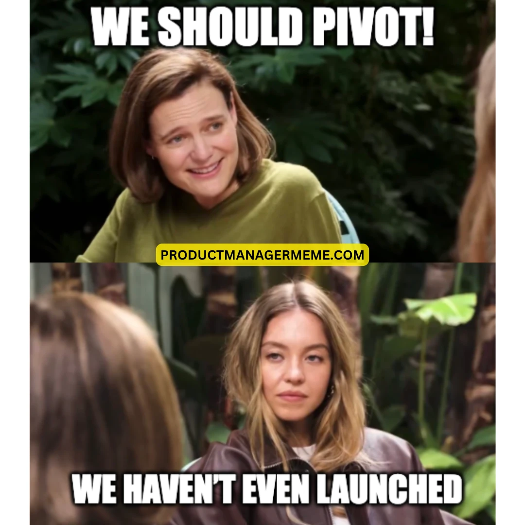 We should pivot! - Product Manager Memes