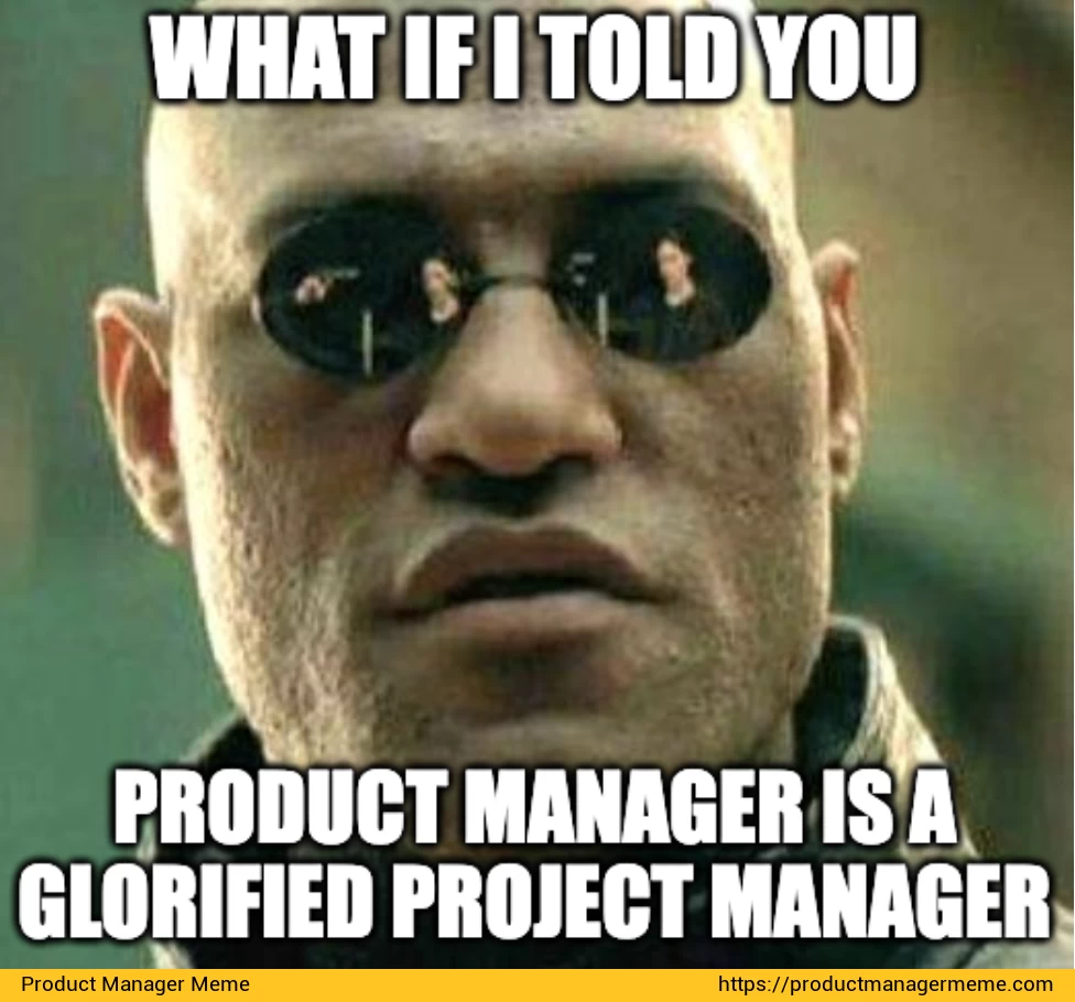 What If I Told You That a Product Manager is a Glorified Project Manager - Product Manager Memes