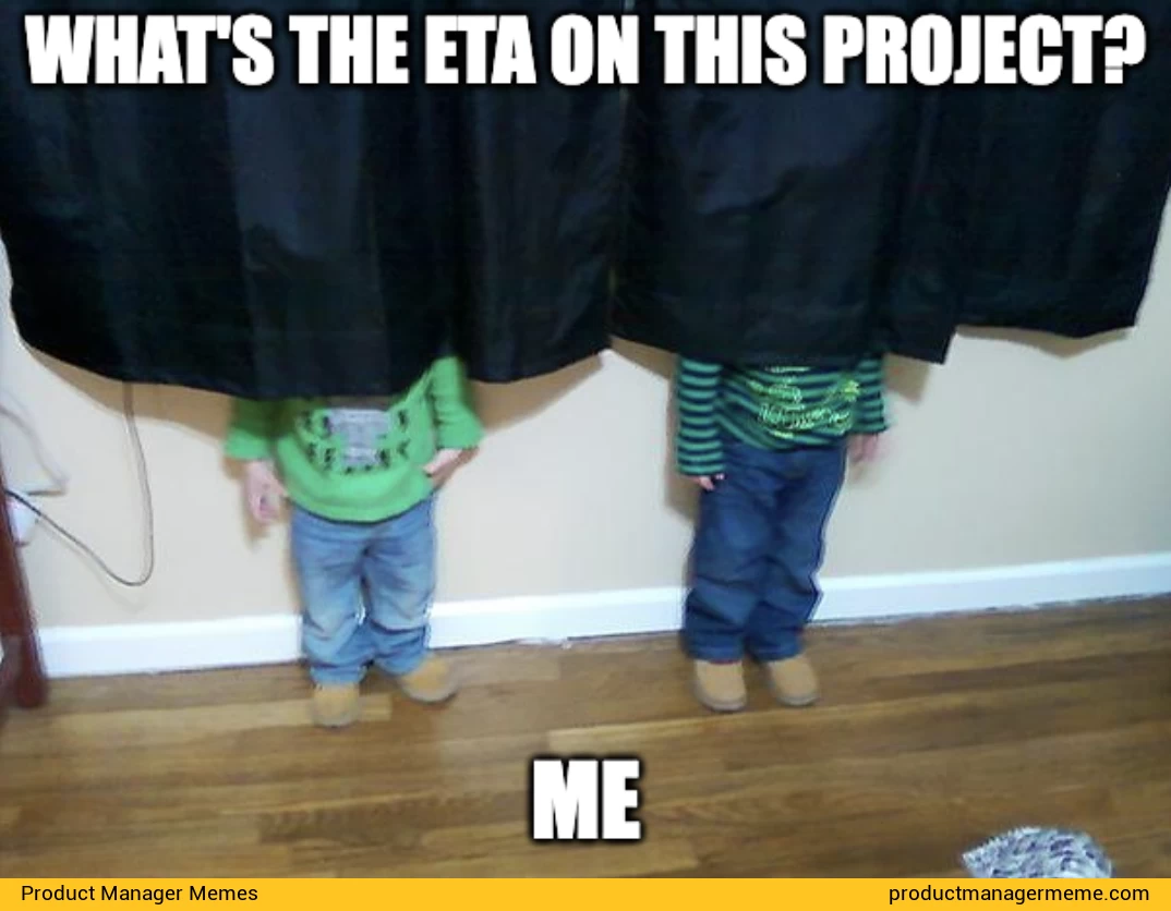 What's the ETA on this Project? - Product Manager Memes